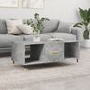 vidaXL Coffee Table Concrete Grey Engineered Wood Medium Modern