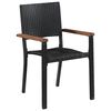 vidaXL Dining Set Brown and Black