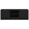 vidaXL TV Cabinet Black Oak 102 x 32 x 35.5 cm Engineered Wood