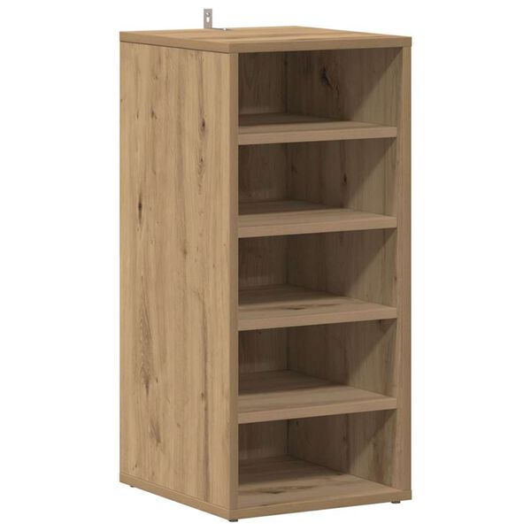 vidaXL Shoe Cabinet Artisan Oak Engineered Wood Medium Shoe Cabinet
