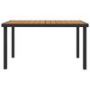 vidaXL Garden Table Brown Aluminum with coating