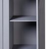 vidaXL Wardrobe Gray Solid Pine Wood Large Wardrobe Rectangular