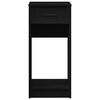 vidaXL Computer Tower Stand Black Engineered wood 13.8x17.7x30.3 in
