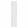 vidaXL Bookcase White Engineered wood Medium Bookcase Rectangular
