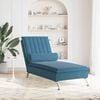 vidaXL Massage Chaise Lounge Blue