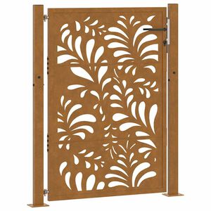 vidaXL Garden Gate 41.3x51.2" Weathering Steel Wave Design