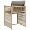 vidaXL Garden Chair Set of 4 Mix beige