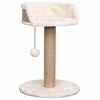 vidaXL Cat Tree Beige Flakeboard, Seagrass, Plush, Jute Compact