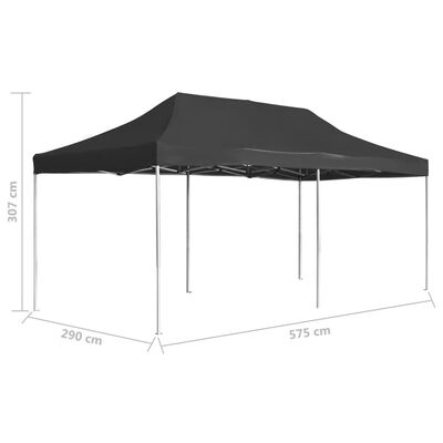 vidaXL Professional Folding Party Tent Aluminum 19.7'x9.8' Anthracite