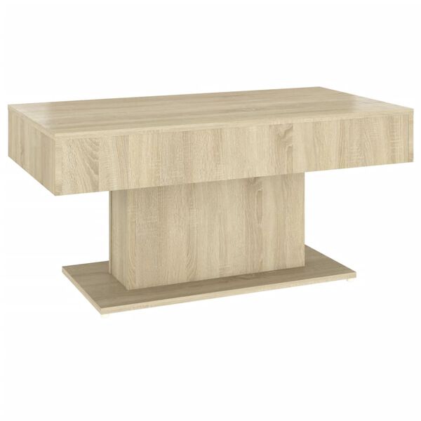 vidaXL Coffee Table Sonoma Oak Engineered Wood Medium Durable