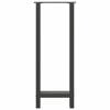 vidaXL Bar Table Legs Anthracite 2 pcs 15.7"x(39.4"-39.8") Steel