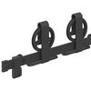 vidaXL Sliding Door Hardware Kit 78.7 " Steel Black