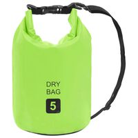 vidaXL Dry Bag Green 1.3 gal PVC
