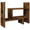 vidaXL Desk Organiser Smoked Oak 15.2x6.7x15.4" Engineered wood