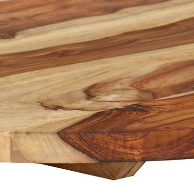 vidaXL Table Top Ø27.6"x(0.98"-1.06") Solid Sheesham Wood Round