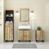 vidaXL Bathroom Furniture Set Mixed color finish Solid reclaimed wood
