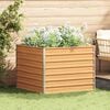 vidaXL Garden Raised Bed Silver Galvanized Steel Large Garden Raised Bed