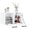 vidaXL Wall Cabinet High gloss white Engineered wood Medium Wall Cabinet