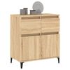 vidaXL Sideboard Sonoma oak Engineered wood, metal