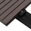vidaXL WPC Solid Decking Boards with Accessories 32.8 '² 13.1 ' Dark Brown (4x45015)