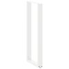 vidaXL Coffee Table Leg Set of 2 White Powder-coated steel
