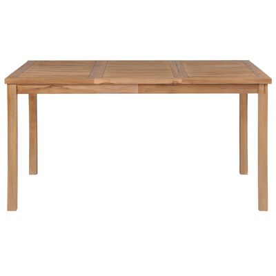 vidaXL Patio Table 59.1"x35.4"x30.3" Solid Teak Wood