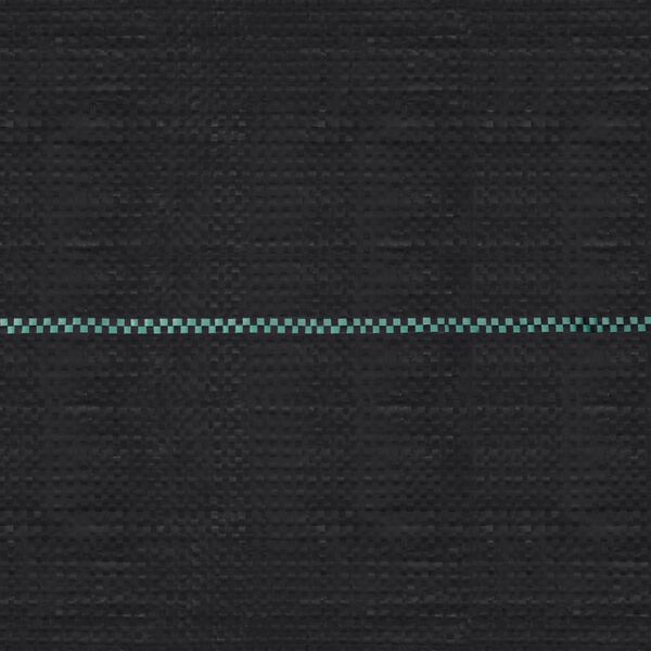 vidaXL Weed Membrane Black with Green Stripes 100% Polypropylene