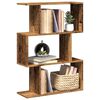 vidaXL Room Divider Bookcase Old Wood Engineered Wood Medium