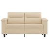 vidaXL 2-seater Sofa Cream