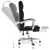 vidaXL Reclining Office Chair Black Faux leather, metal, plywood, foam
