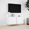 vidaXL TV Wall Cabinet White Engineered wood 31.5x12.2x13.8 in