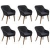 vidaXL Dining Set Black