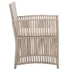 vidaXL Garden Armchair Set of 2 Beige Poly rattan Standard