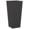 vidaXL Garden Planter Set of 2 Black Cold-rolled steel Large
