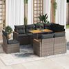 vidaXL Garden Sofa Set Grey