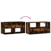 vidaXL TV Cabinet Smoked Oak Engineered Wood 31.5 in TV Cabinet