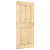 vidaXL Sliding Door with Hardware Set 35.4x82.7" Solid Wood Pine
