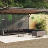 vidaXL Garden Lounge Set Dark grey