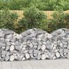 vidaXL Gabion Basket Silver Galvanized iron Medium Durable