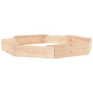 vidaXL Sandbox Natural Pine Solid pine wood (untreated)