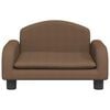 vidaXL Kids Sofa Brown Fabric (100% polyester), solid pine wood, plastic