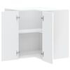vidaXL Kitchen Wall Corner Cabinet White Engineered wood Medium