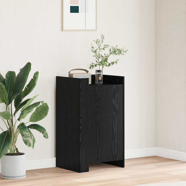 vidaXL Sideboard Black Oak 45 x 35 x 75 cm