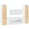 vidaXL Bathroom Furniture Set High gloss white Engineered wood