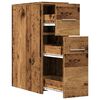 vidaXL Narrow Bathroom Cupboard Old wood Engineered wood Slim