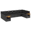 vidaXL Garden Sofa Set Black