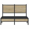 vidaXL Bed Frame Sonoma oak Steel, engineered wood Small Double