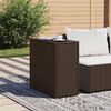 vidaXL Garden Side Table Brown and Black