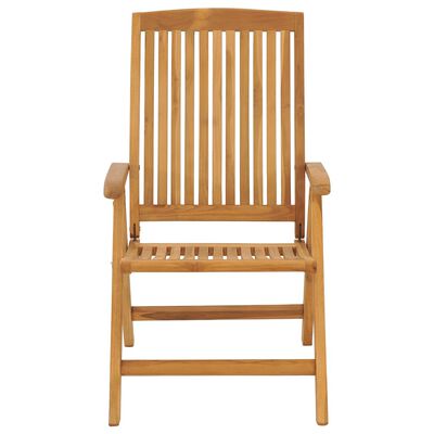 vidaXL Reclining Patio Chairs with Cushions 6 pcs Solid Wood Teak