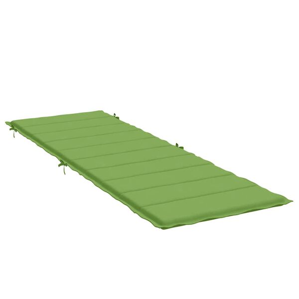 vidaXL Sun Lounger Cushion Melange green 100% polyester